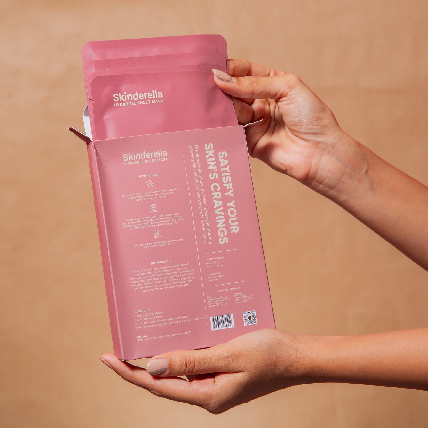 Skinderella Hydrogel Sheet Mask - 4 Sheet Mask (1 Pack)